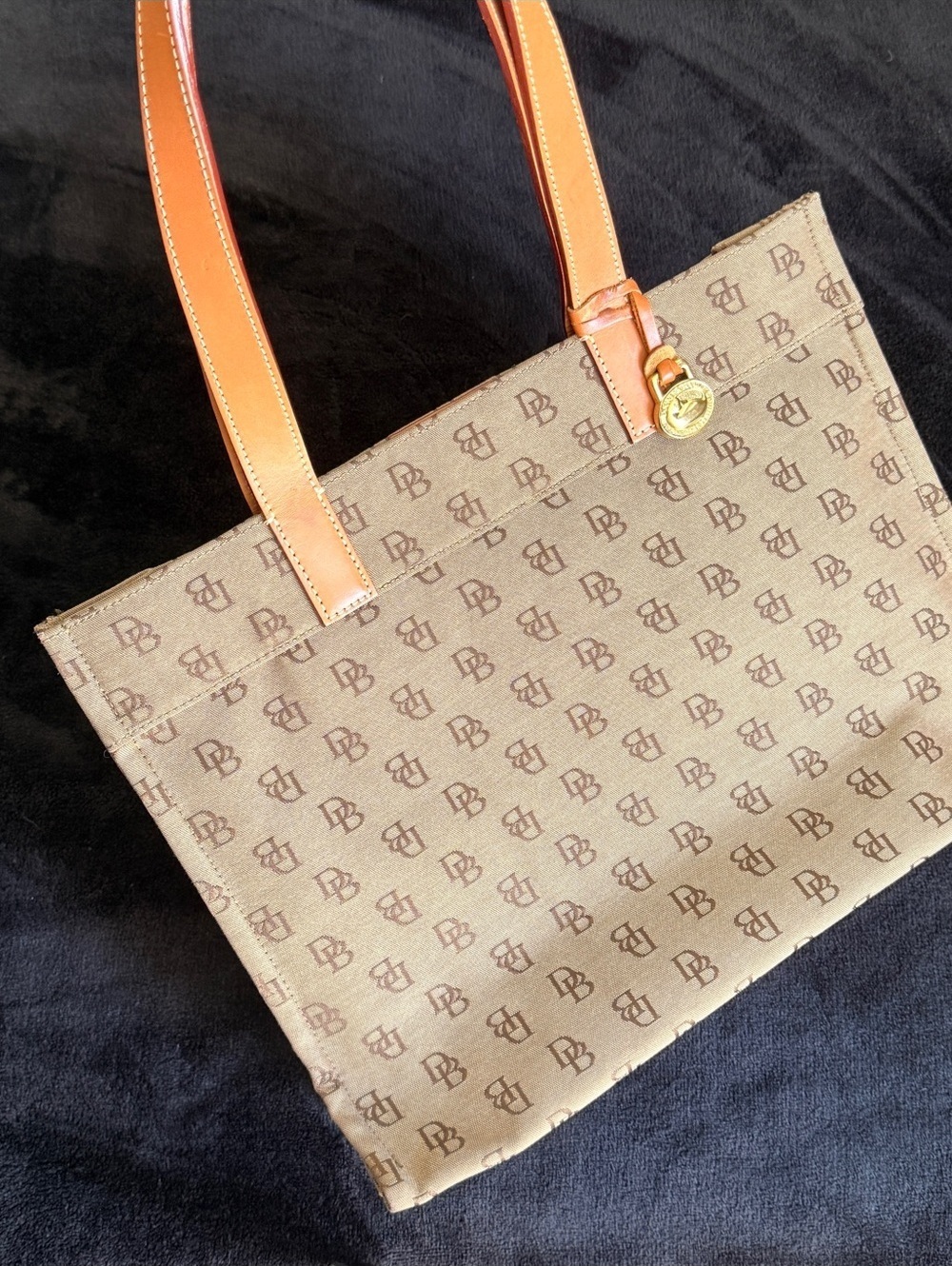 Dooney & Bourke D&B Canvas Monogram Medium Tote
